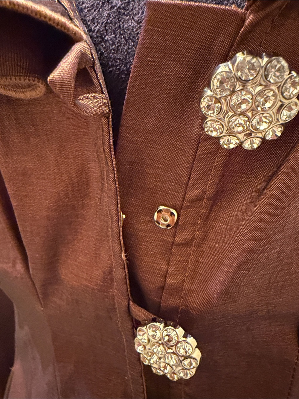Joseph ribkoff Copper Brown Blouse - Picture 5 of 9